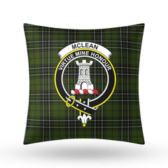 McLean Hunting Tartan Crest Pillow Cover