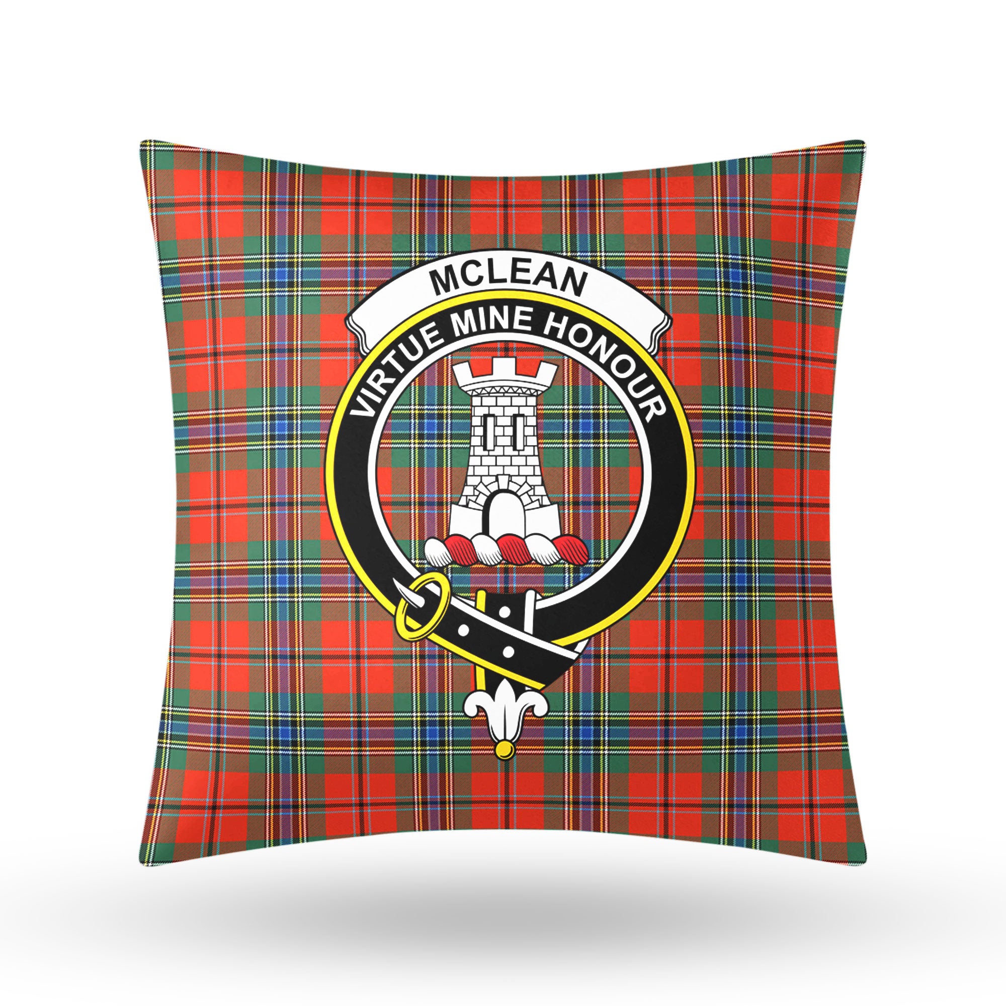 McLean of Duart Ancient Tartan Crest Pillow Cover