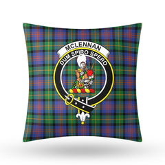 McLennan Ancient Tartan Crest Pillow Cover