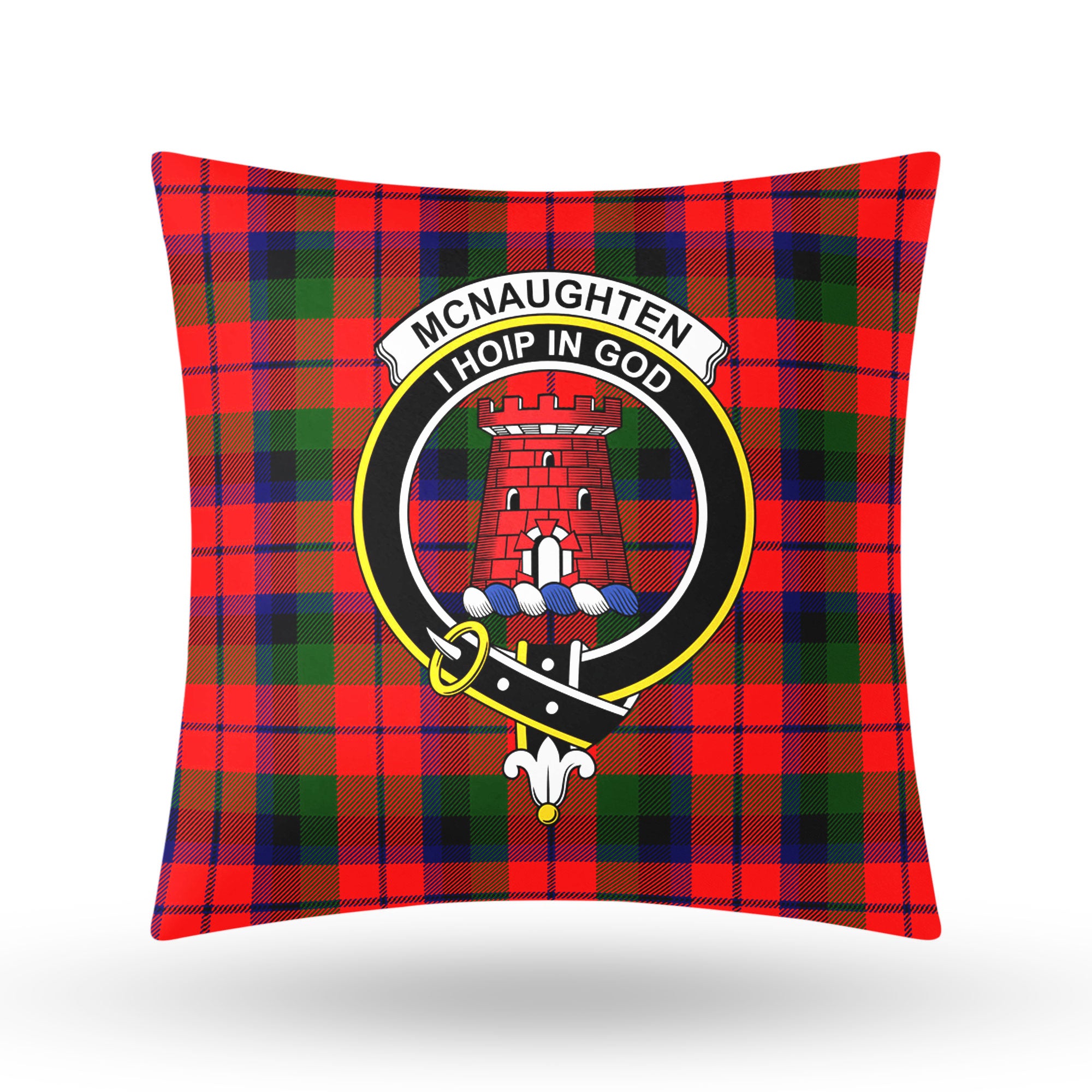 McNaughten Tartan Crest Pillow Cover