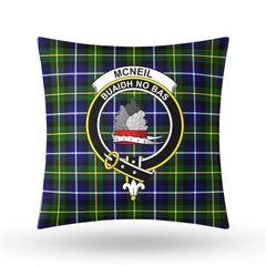 McNeil of Barra Modern Tartan Crest Pillow Cover