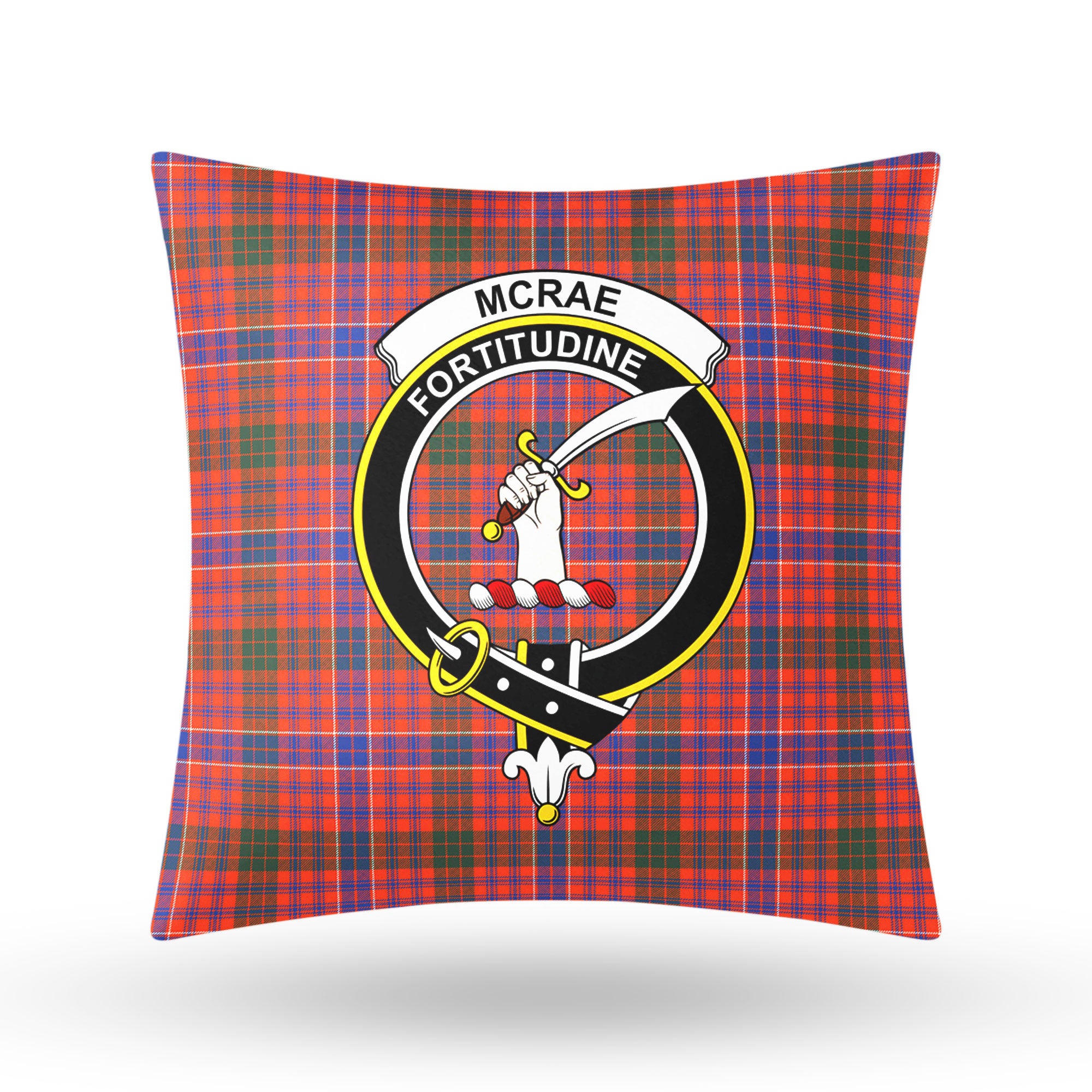 McRae Ancient Tartan Crest Pillow Cover