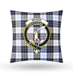 McRae Dress Modern Tartan Crest Pillow Cover