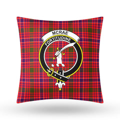 McRae Modern Tartan Crest Pillow Cover