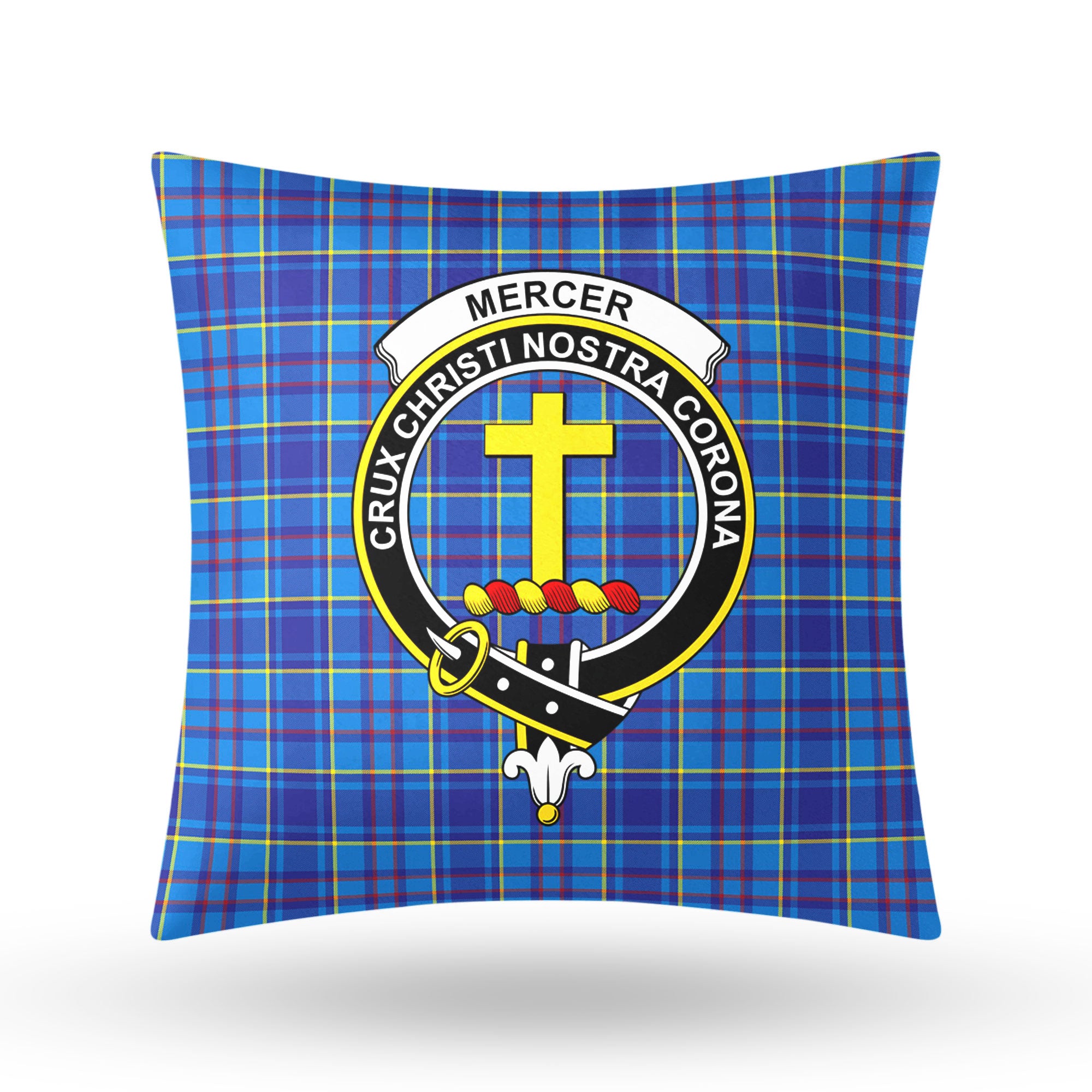 Mercer Modern Tartan Crest Pillow Cover