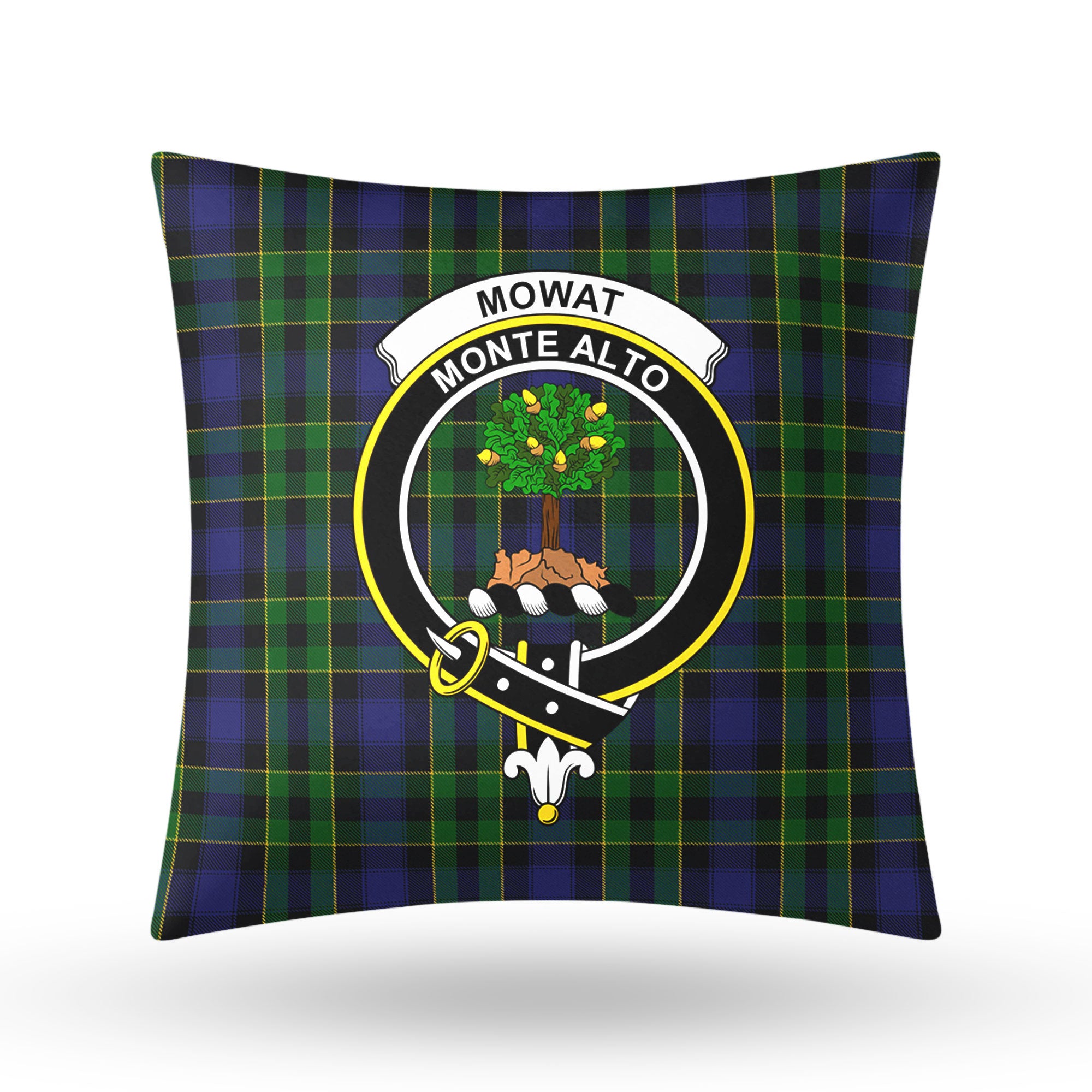 Mowat Modern Tartan Crest Pillow Cover