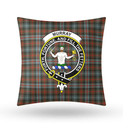 Murray of Atholl Weathered Tartan Crest Pillow Cover