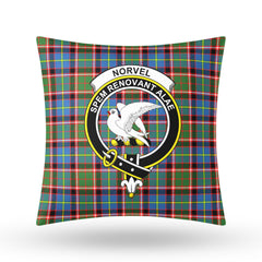 Norvel (or Norvill) Tartan Crest Pillow Cover