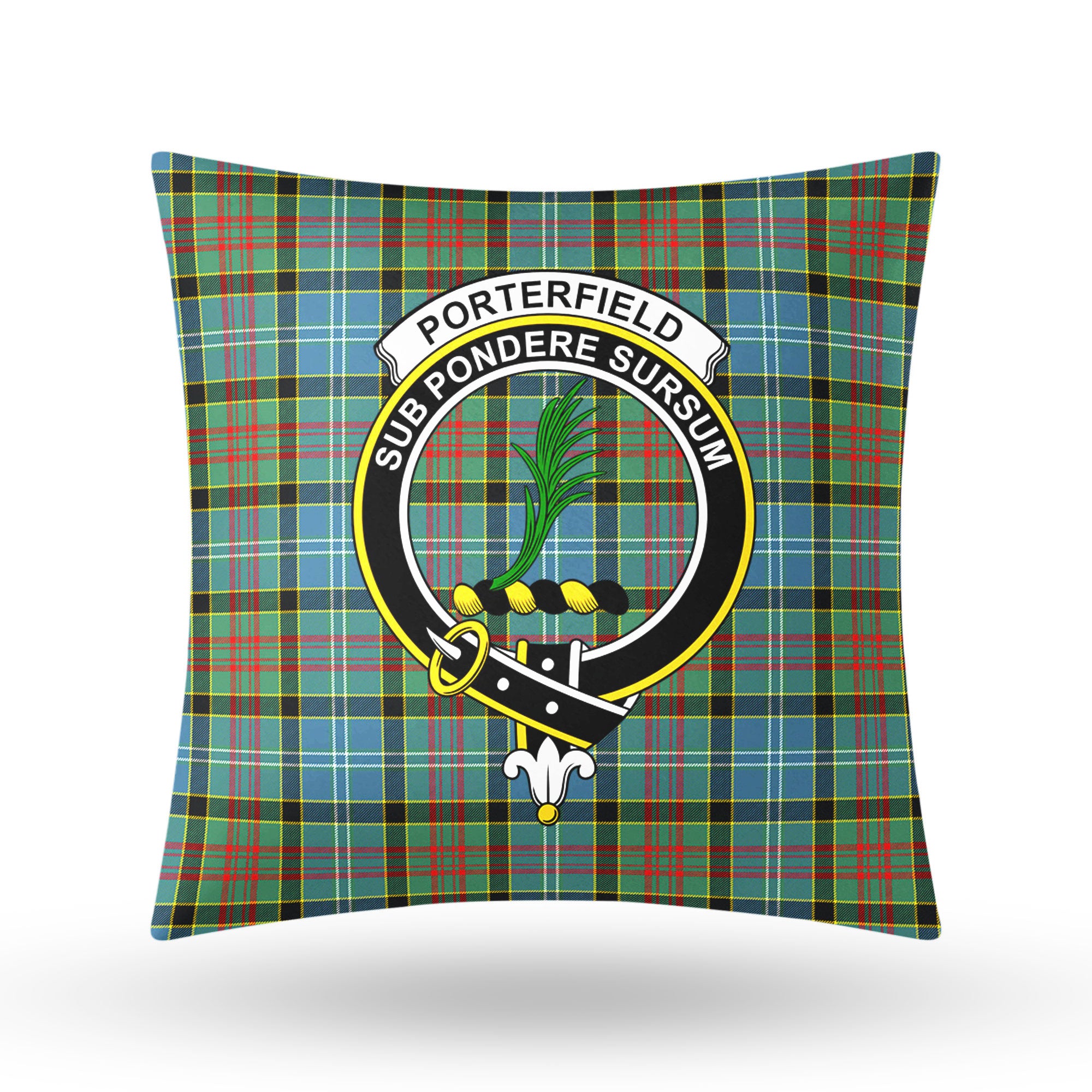 Porterfield Tartan Crest Pillow Cover