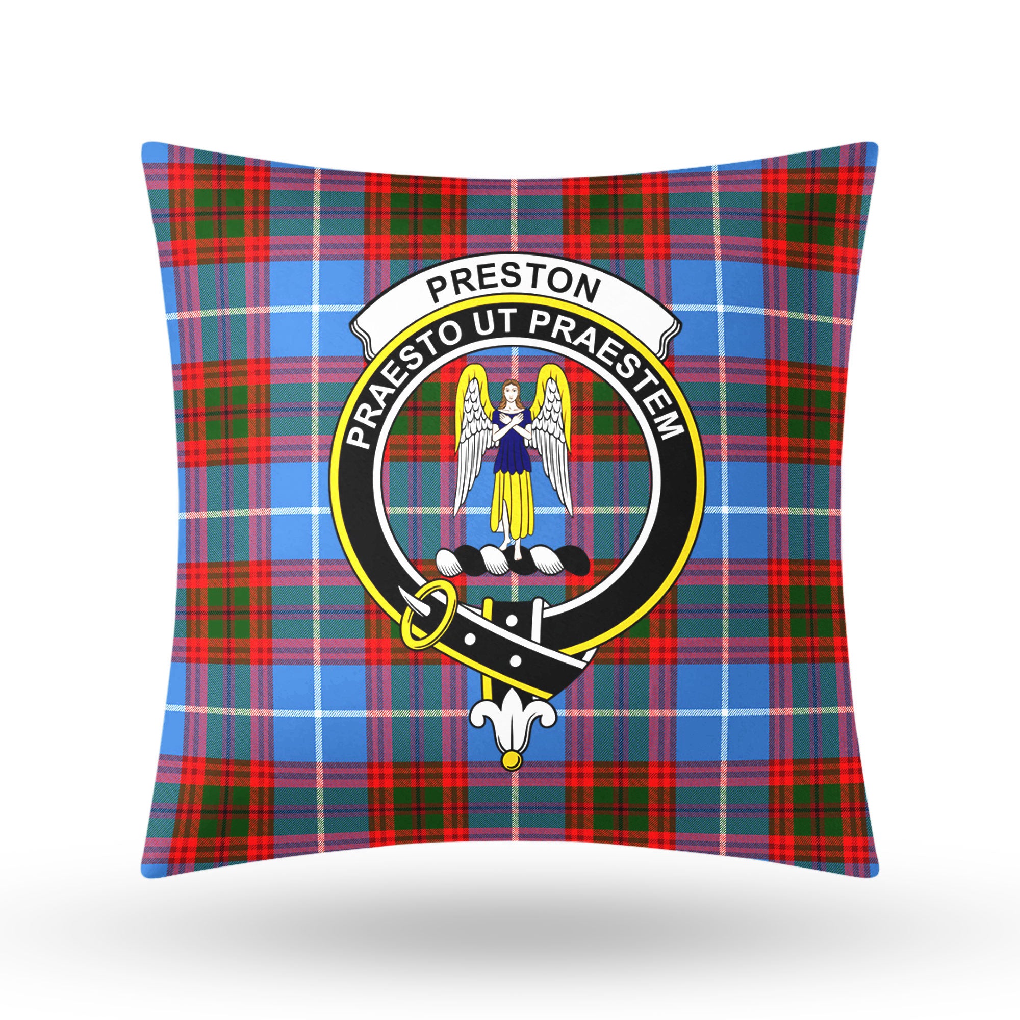 Preston Tartan Crest Pillow Cover