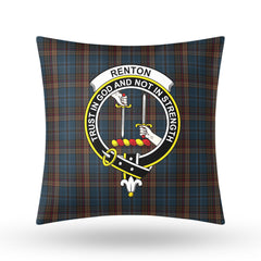 Renton Tartan Crest Pillow Cover