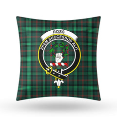 Ross Hunting Modern Tartan Crest Pillow Cover