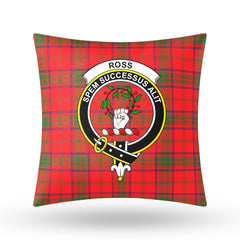 Ross Modern Tartan Crest Pillow Cover