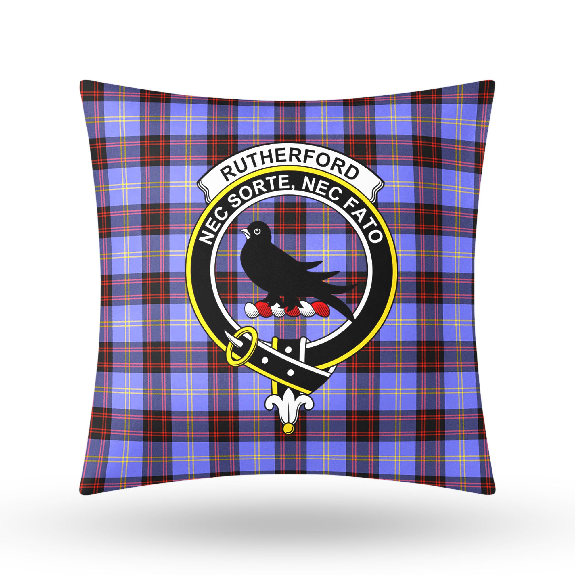 Rutherford Tartan Crest Pillow Cover