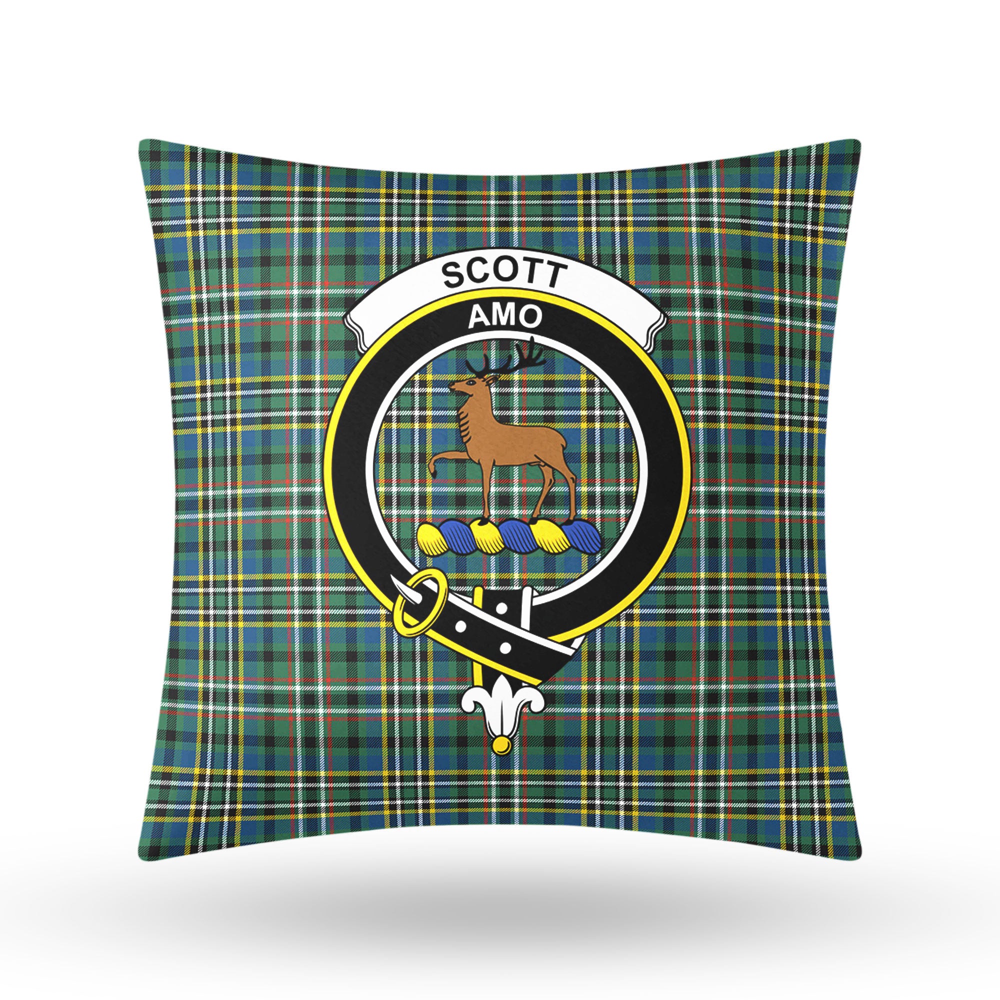 Scott Green Ancient Tartan Crest Pillow Cover