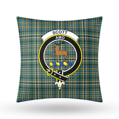 Scott Green Ancient Tartan Crest Pillow Cover