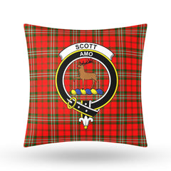 Scott Modern Tartan Crest Pillow Cover