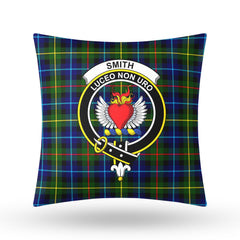 Smith Modern Tartan Crest Pillow Cover