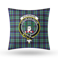 Stevenson Tartan Crest Pillow Cover