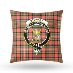 Stewart Royal Ancient Tartan Crest Pillow Cover