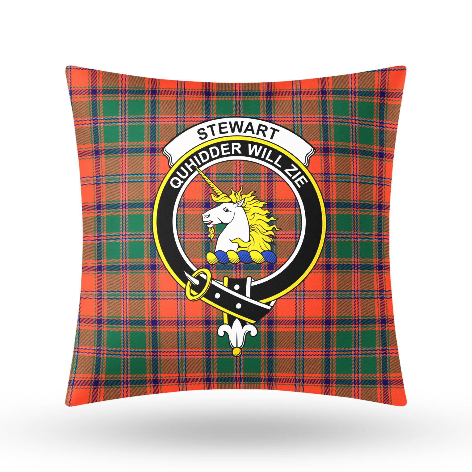 Stewart of Appin Ancient Tartan Crest Pillow Cover