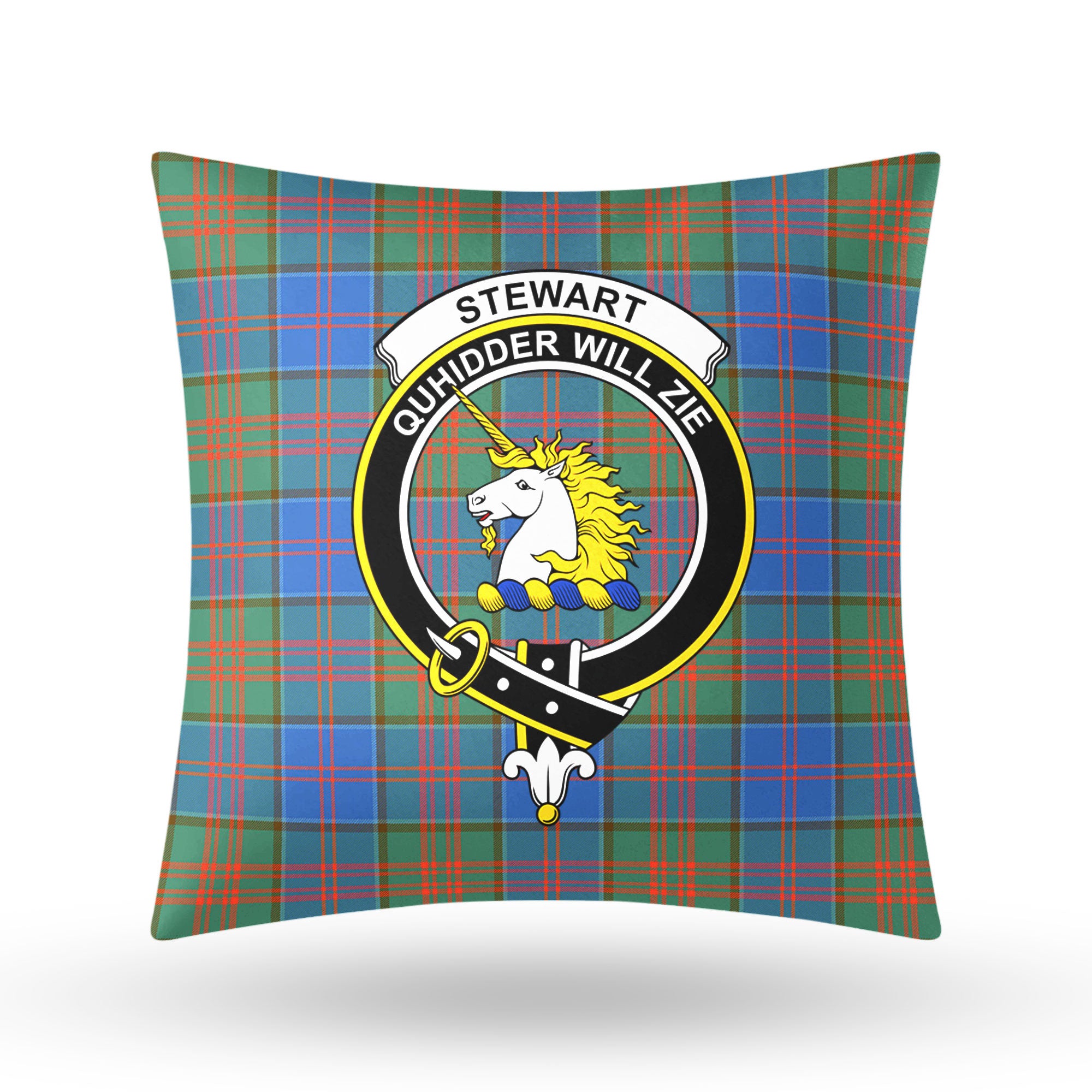 Stewart of Appin Hunting Ancient Tartan Crest Pillow Cover