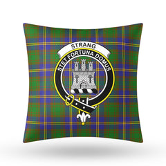 Strang (or Strange) Tartan Crest Pillow Cover