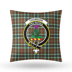 Thomson Hunting Modern Tartan Crest Pillow Cover