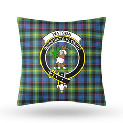 Watson Ancient Tartan Crest Pillow Cover