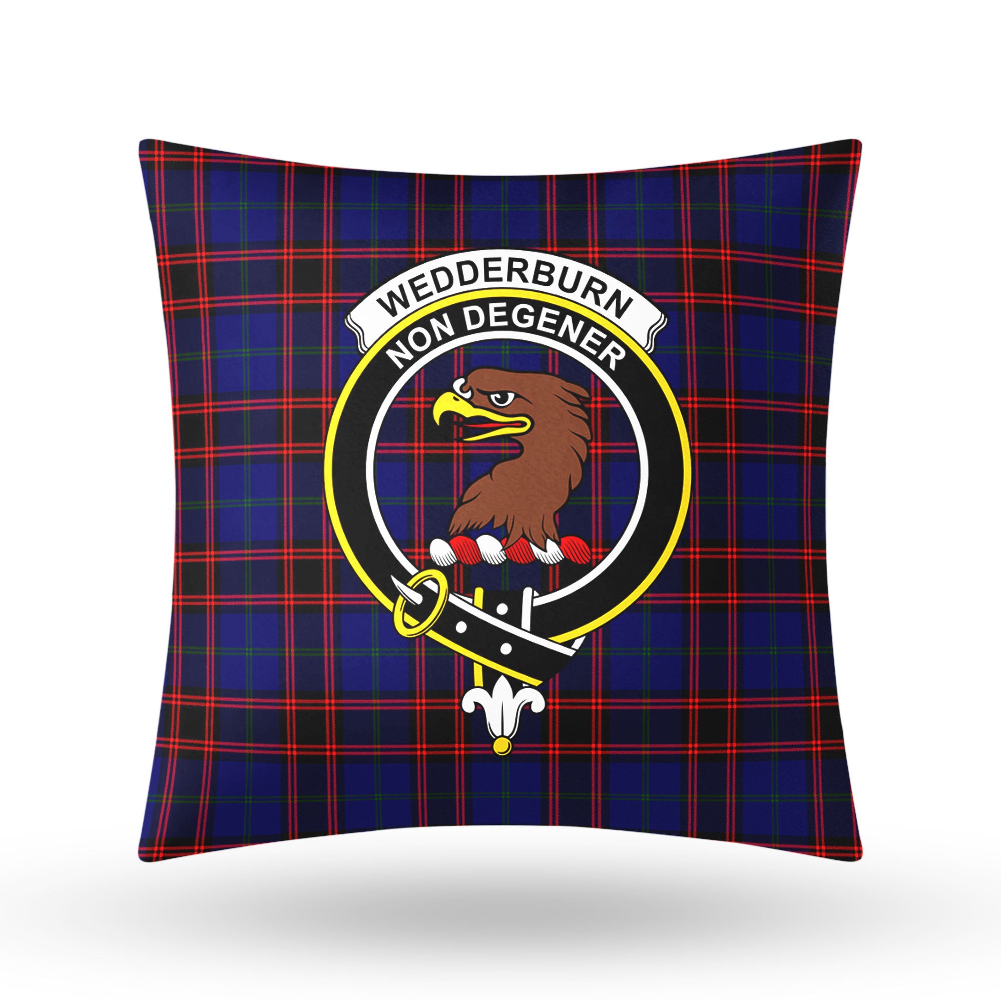 Wedderburn Tartan Crest Pillow Cover