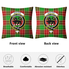 Baxter Modern Tartan Crest Pillow Cover