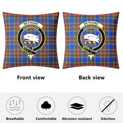 Bethune Ancient Tartan Crest Pillow Cover