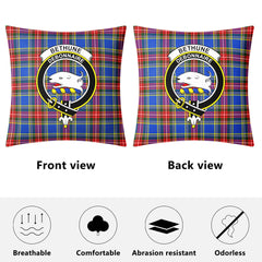 Bethune Modern Tartan Crest Pillow Cover