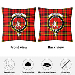 Brodie Modern Tartan Crest Pillow Cover