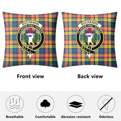 Buchanan Ancient Tartan Crest Pillow Cover