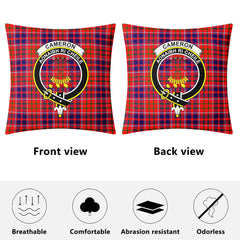 Cameron of Lochiel Modern Tartan Crest Pillow Cover