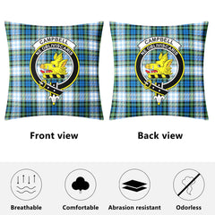 Campbell Dress Ancient Tartan Crest Pillow Cover