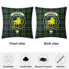 Campbell of Breadalbane Modern Tartan Crest Pillow Cover