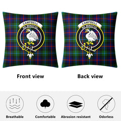 Campbell of Cawdor Modern Tartan Crest Pillow Cover