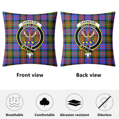 Carnegie Ancient Tartan Crest Pillow Cover