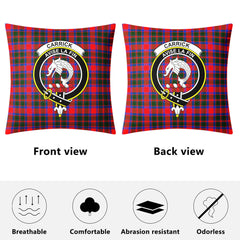 Carrick District Tartan Crest Pillow Cover