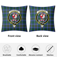 Cockburn Ancient Tartan Crest Pillow Cover