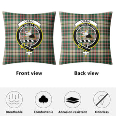 Craig Ancient Tartan Crest Pillow Cover