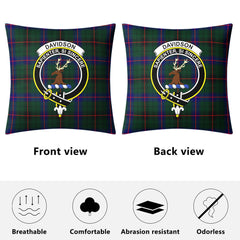 Davidson Modern Tartan Crest Pillow Cover