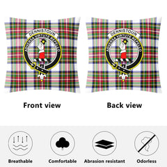 Dennistoun Tartan Crest Pillow Cover