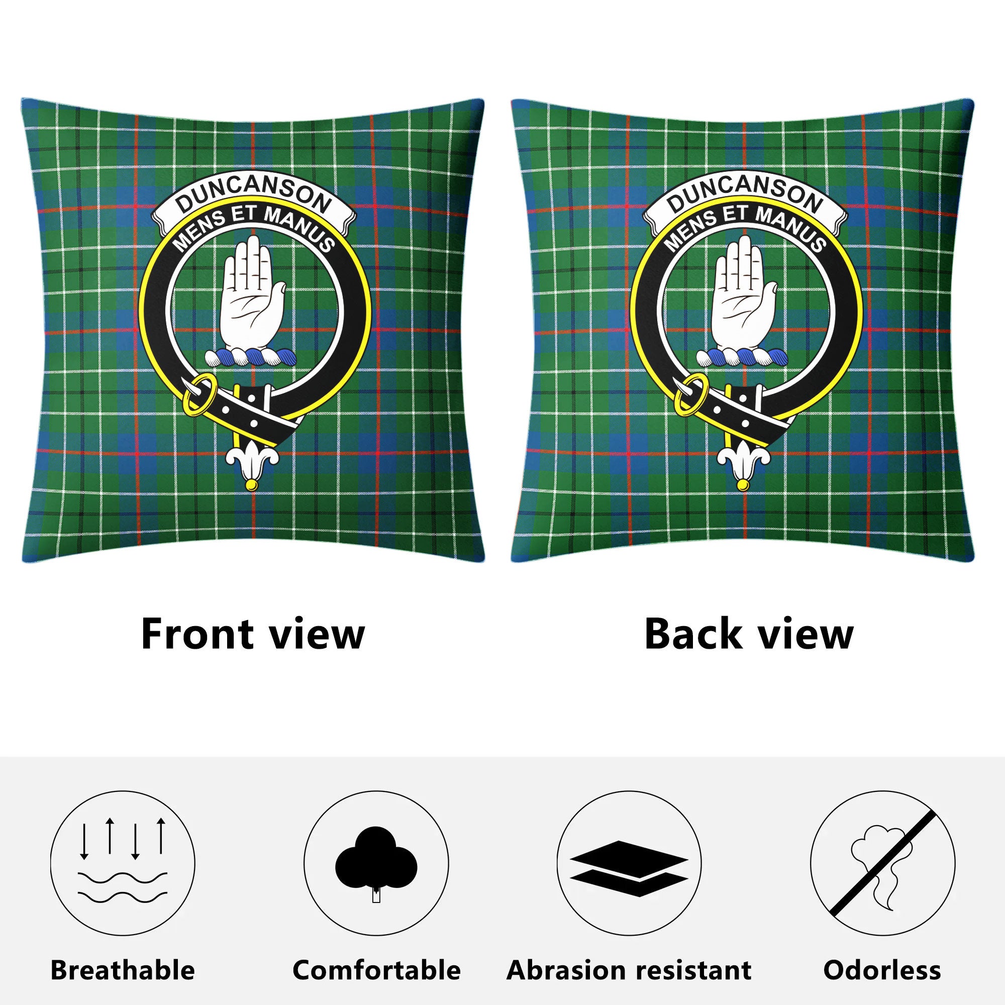 Duncanson Tartan Crest Pillow Cover