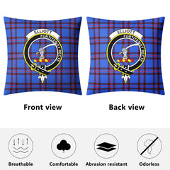 Elliott Modern Tartan Crest Pillow Cover