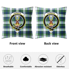 Gordon Dress Ancient Tartan Crest Pillow Cover