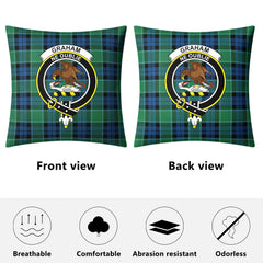 Graham of Menteith Ancient Tartan Crest Pillow Cover