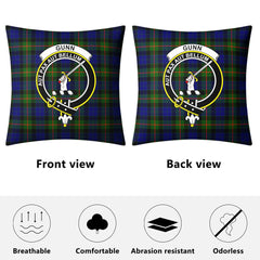 Gunn Modern Tartan Crest Pillow Cover